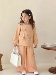 SHEIN Playful Pals مجموعة فستان بتصميم فتاة صغيرة...