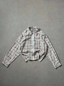 PAVTROS Casual Plaid Loose Fit Long Sleeve Shirt For Men, Fall