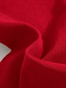 SHEIN Baby Boy Solid Color Distressed Denim Jeans, Casual & Minimalist, Suitable For Autumn/Winter - Red - View 3