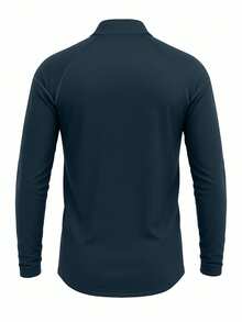Nike Men's Half Zip Top Navy Blue - Navy Blue - View 2