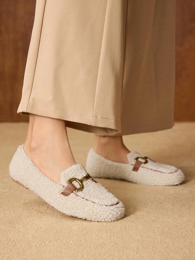 METAL DECOR FUZZY FLATS FOR CHRISTMAS