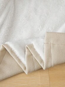 Sparklyn Young Boy Casual Versatile Dragon & Phoenix Pattern Thickened Faux Fur Lined Hooded Mid-Length Overcoat