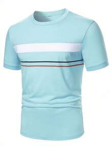 Manfinity Homme Áo thun Polo màu tương phản thường ngày dành cho nam - Nhiều màu - Xem 4