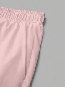 PopScrub 2 件套女士万圣节可爱粉色南瓜、卡通幽灵数码印花护士服上衣和裤子套装