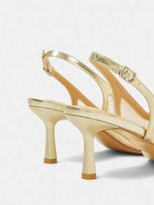 CUCCOO HITCHD Women's Pointed Toe Floral Embroidered Lace Mid Heel Elegant Romantic Sexy Fashion Stiletto High Heels, Suitable For Formal Occasions, Weddings, Parties, Holidays