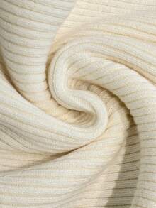 Franclia Women's Winter Solid Color V-Neck Long Sleeves Metal Buckle Belt Waist Elastic Knitted Pullover Sweater, Winter Cozy Fall And Winter - Apricot - View 7