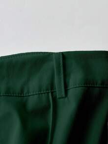 Franclia Pantalones casuales/de oficina blancos para mujer - Verde Oscuro - Ver 3