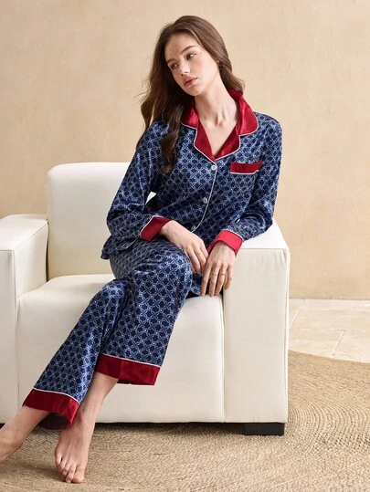 EverLounge 女士柔软舒适睡衣套装，长袖上衣和长裤，适合所有季节，2025年新款，冬季服装