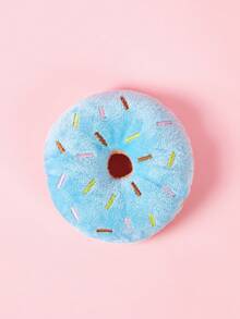 PETSIN 1pc Realistic Donut Shaped Squeaky Plush Dog Toy – Soft Sound Emitting Chewable Pet Toy, Interactive Boredom Relief For Puppies And Small Dogs, Adorable Design Your Dog Will Love - Multicolor - View 11