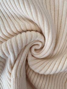 Elenzga Women's Elegant Cold Shoulder Butterfly Decor Long Sleeve Pullover Sweater, Christmas & New Year Gift - Apricot - View 8