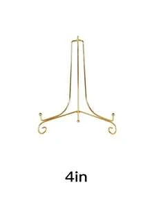 Foldable Iron Art Triangle Stand, European Style Simple Metal Display Stand For Tea Cake Photo Frame Plate Gifts Birthday Graduation - Gold - View 7