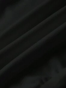 BATMAN X SHEIN Young Boy Letter & Striped Pattern Long Sleeve Round Neck Sweatshirt