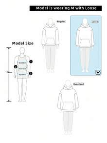 Manfinity ZONE917 Men Casual Street Style Faux Denim Effect White Star & Angel Print Thermal Lined Pullover Sweatshirt, Fall/Winter