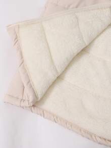 SHEIN 1pc Teen Girl Casual Padded Coat, Mid-Length, Versatile For Autumn/Winter