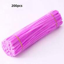 200 dải vải nhung dày nhiều màu, đồ thủ công làm từ ống thông nhiều màu, 9 màu sắc rực rỡ cho đồ thủ công và dự án nghệ thuật tự làm, que bông cho đồ trang trí Ngày lễ tình nhân, Ngày của mẹ và Lễ Phục sinh. - Nhiều màu - Xem 14