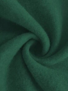 EMERY ROSE Áo khoác trùm đầu có khóa kéo dài tay họa tiết chữ cỡ lớn dành cho nữ - Màu xanh lá cây đậm - Xem 7