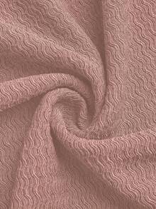 Elenzga Maxi-Kleid für Damen Große Größen, einfarbig, gestrickt, gerippter asymmetrischer Schulter, Rüschenärmel, figurbetonter eleganter Partykleid