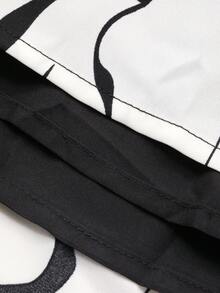 Vivie Lora Gaun Sweater Rajut Blok Warna Mode Musim Gugur/Dingin Wanita - Hitam - View 7