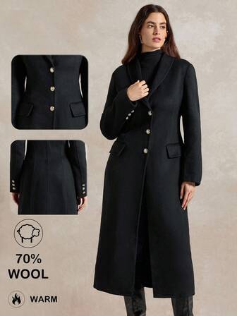 Briarwyn Women's Fashionable & Versatile Wool Blend Coat, Autumn/Winter Clothes For Women,Women's Winter Coat ,New Year Clothes,Old Money Style Women,Halloween Costume For Women,Cozy Fall And Winter Clothes For Women