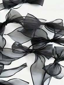 1pc 12 Bows Elegant Garland Pink White Black Purple Bow Decor For Princess Theme Party Birthday Wedding Valentine Day Decoration For Shelves Walls Background Room Decor Party Favors - Multicolor - View 7