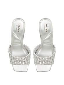 aldo ELEONORA SILVER Women Slides - Silver - View 4