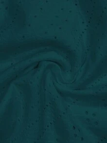 Chiquease Fashionable Versatile Casual Solid Color Embroidered Tank Top - Dark Green - View 3