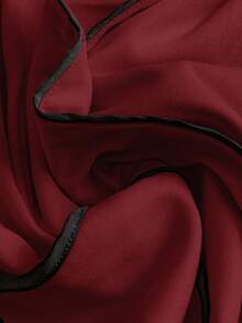 GlowEve CURVE Women's Contrast Color Sleeveless Vest Waistcoat Jacket - Red - View 4