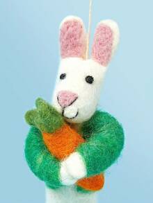 手工毛毡钥匙扣 - 可爱的包袋配件和感恩节礼品套装 - 彩色 - 查看 4