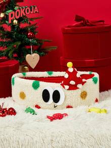 1PC Cute Plush Storage Bin - Soft Cartoon Design, Suitable For Girls To Use. Dopamine Creative Bedroom And Office Storage Basket. Makeup/Toy/Book Storage Box. - 彩色 - 查看 6