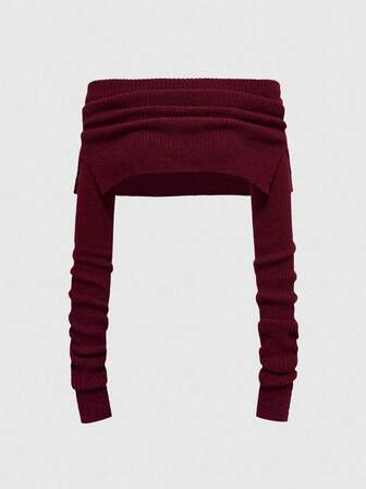 Camiseta corta y sexy con hombros descubiertos para mujer, estilo Y2K