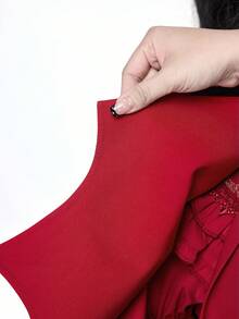 ROMWE Goth 女式哥特式黑色蝙蝠翼不对称下摆披肩 - 黑色 - 查看 14