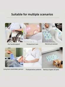 Washable Incontinence Pads, Leak-Proof Bed Care Mats For Elderly & Pets, Multiple Sizes & Colors, Non-Woven Fabric, Ideal For Menstruation & Home Use - Multicolor - View 7
