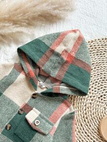 Vintaside Kids 男婴格子衬衫和时尚水洗牛仔裤套装，适合春秋两季