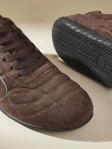 CUCCOO EASI Zapatos deportivos casuales de mujer con cordones de color contrastante, cómodos y de moda