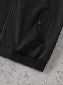 SHEIN Mirajuku Giacca casual con colletto alla coreana e stampa di dinosauri per ragazzi adolescenti