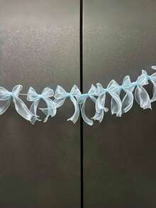 1pc 12 Bows Elegant Garland Pink White Black Purple Bow Decor For Princess Theme Party Birthday Wedding Valentine Day Decoration For Shelves Walls Background Room Decor Party Favors - Multicolor - View 13