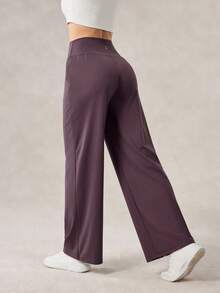 OutZeal 女士吸湿排汗速干高腰直筒运动裤日常休闲 - 紫色 - 查看 8