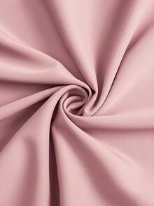 SHEIN Vestido de manga larga con botones de unicolor para maternidad y lactancia, otoño - Rosa - Ver 6