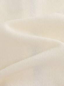 Franclia 女士优雅通勤系带拼色装饰开衫，秋冬 - 杏色 - 查看 6