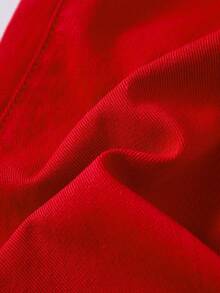 Tween Girls Casual Basic Comfortable Elegant Fresh Wide Leg Loose Fit Pure White Jeans Red Wide Leg Pants Red Pants