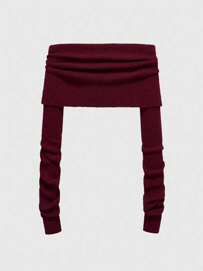 Y2K Sexy Off Shoulder Super Cropped Camisole Sweater For Women