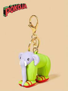 1 Piece PVC Material Cartoon Design Animal-Shaped Keychain, Pendant, Or Ornament, Suitable For Collection And Daily Use - Multicolor - View 4