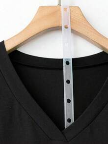 EMERY ROSE Women's V-Neck Loose Casual Versatile Best-Selling Plus Size T-Shirt, Summer/Autumn