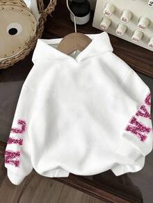 SHEIN EZwear Casual Minimalist NYC Leopard Print English Letter Sweatshirt, Suitable For Fall/Winter - Multicolor - View 2