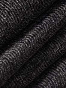 Jeans à jambes larges déchirés style Y2K pour préadolescentes, tissu doux et confortable, convient pour le port quotidien, l'école et les déplacements, disponible en couleur jean noir, printemps/été/automne/hiver