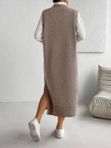 EMERY ROSE Váy dài đi làm đa năng, dễ phối đồ dành cho nữ - Màu nâu  Mocha - Xem 2