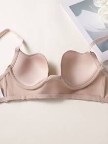 Sujetador unicolor con aro - Albaricoque - Ver 5