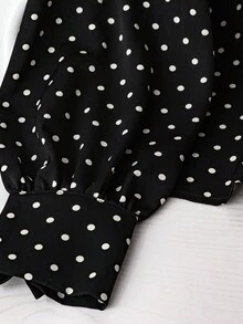 GlowEve Women's Woven Casual Autumn Polka Dot Shirt