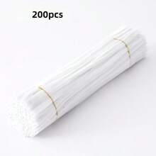 200 dải vải nhung dày nhiều màu, đồ thủ công làm từ ống thông nhiều màu, 9 màu sắc rực rỡ cho đồ thủ công và dự án nghệ thuật tự làm, que bông cho đồ trang trí Ngày lễ tình nhân, Ngày của mẹ và Lễ Phục sinh. - Nhiều màu - Xem 11