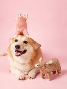 PETSIN 1pc Boredom-Relief Puppy Plush Toy – Bite-Resistant, Teething And Sound-Emitting Self-Entertaining Dog Toy, Exclusively For Pet Use